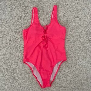 PINK Victoria's Secret Neon Pink One Piece Swimsuit Size M 170/96A
